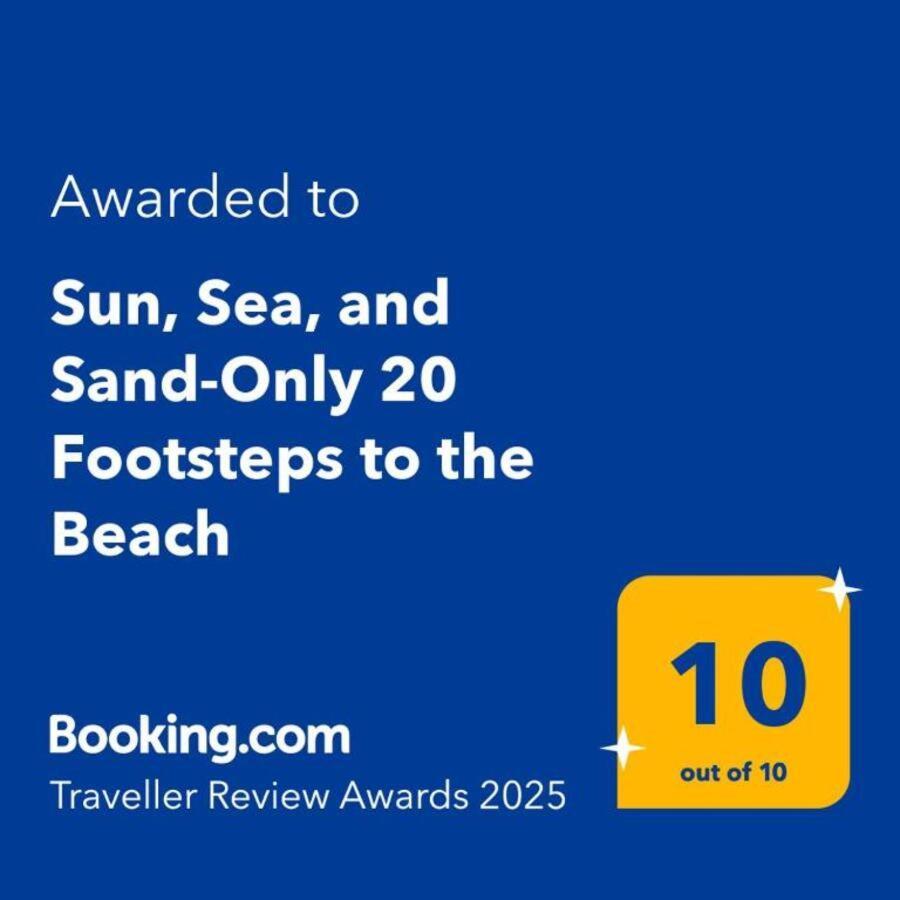 Sun, Sea, And Sand-Only 20 Footsteps To The Beach Corinth Exterior photo